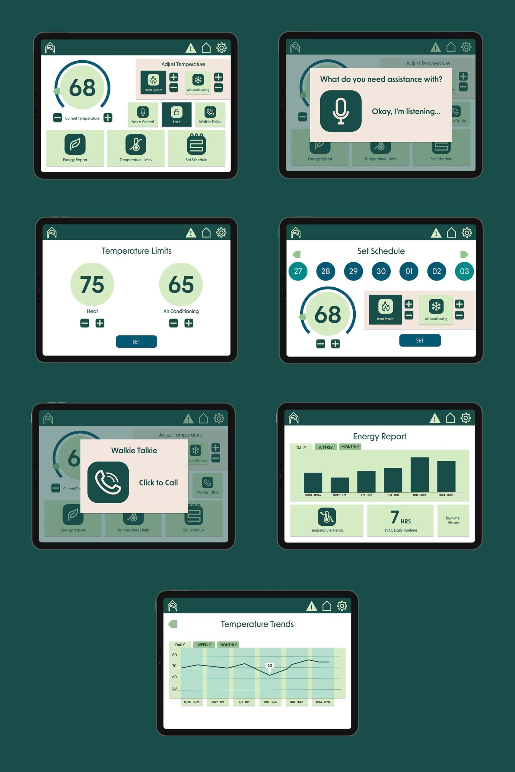 Arc Device Screens Mockup