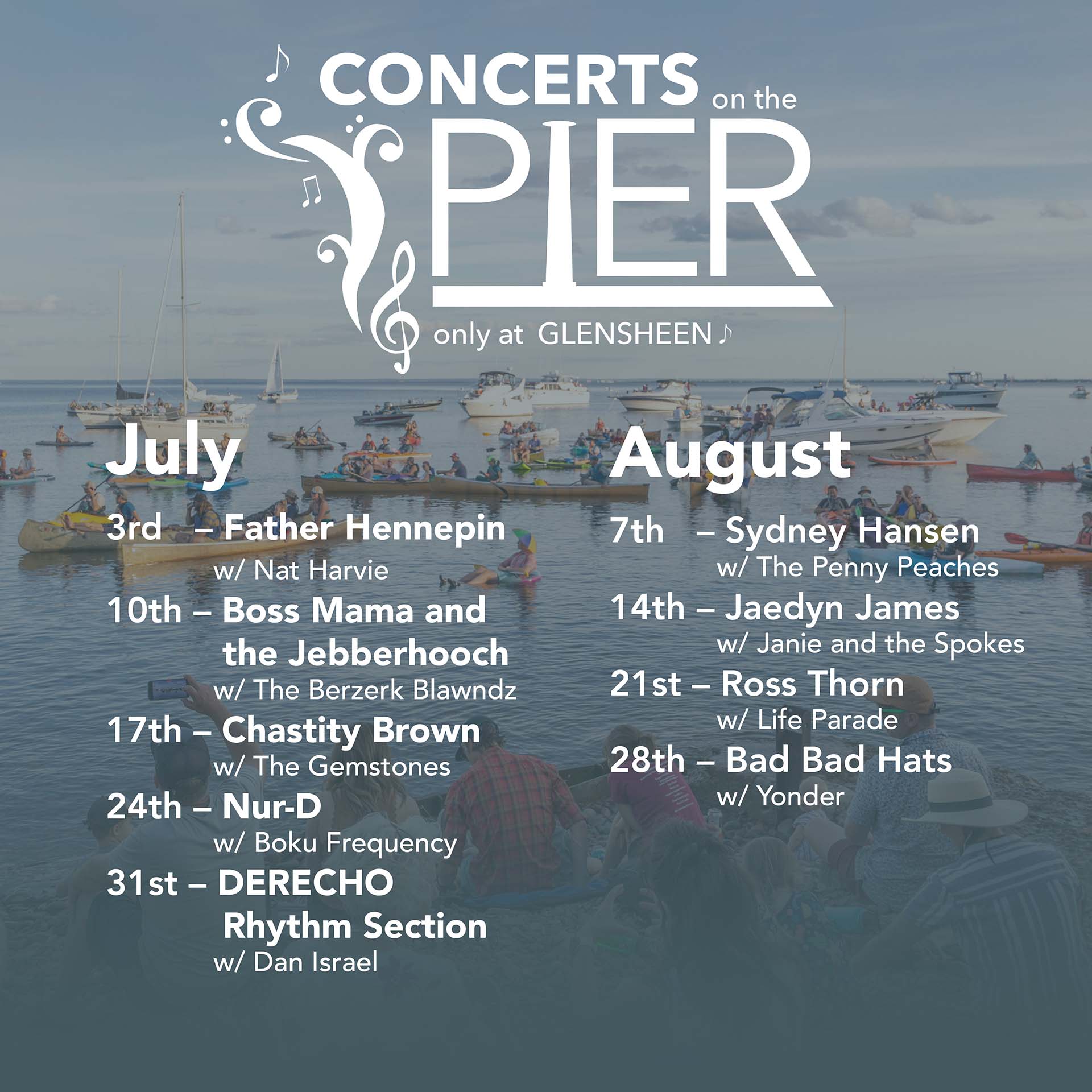 1080 x 1080 Concert lineup 2024