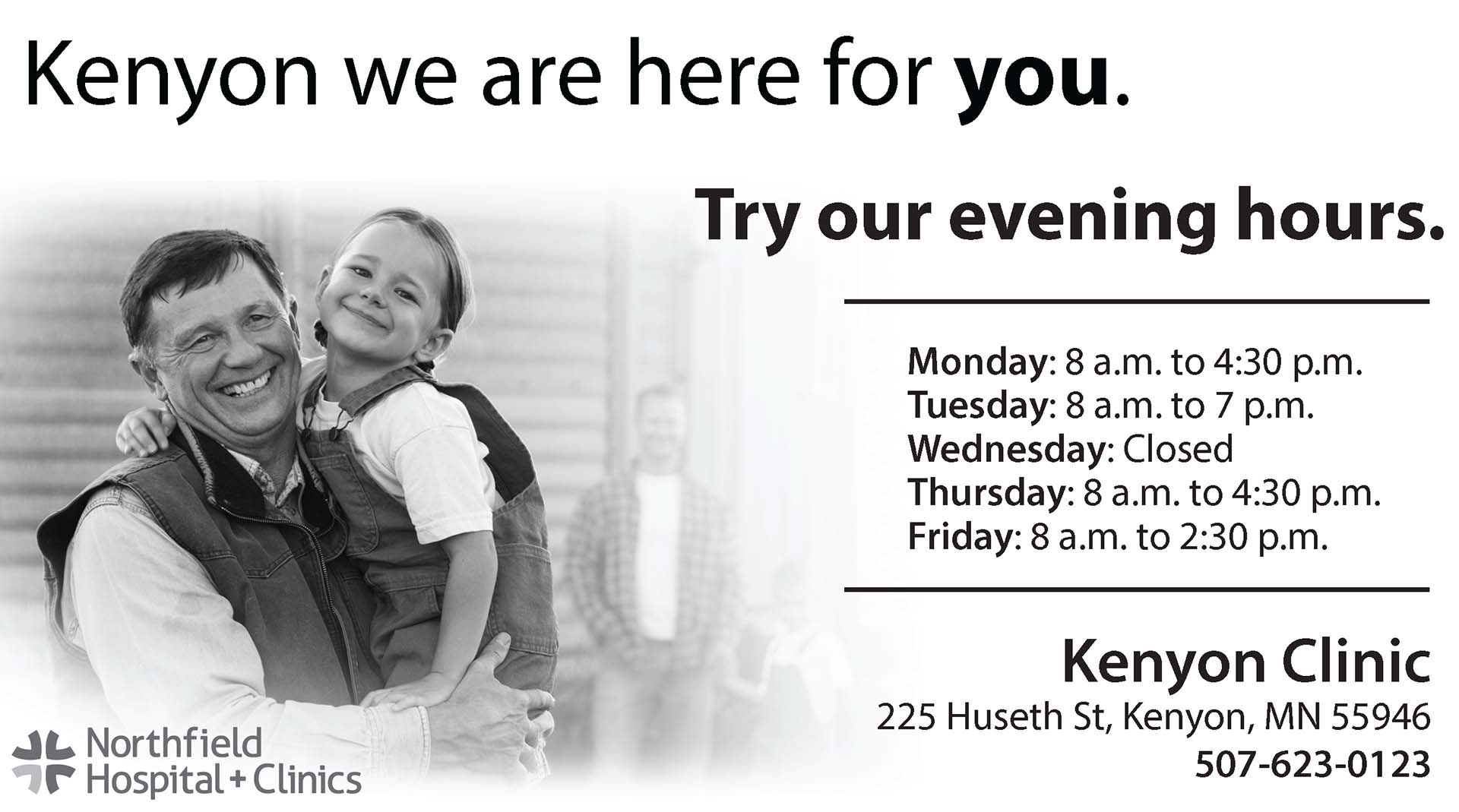Kenyon ad- Hours copy Kenyon ad- Hours copy