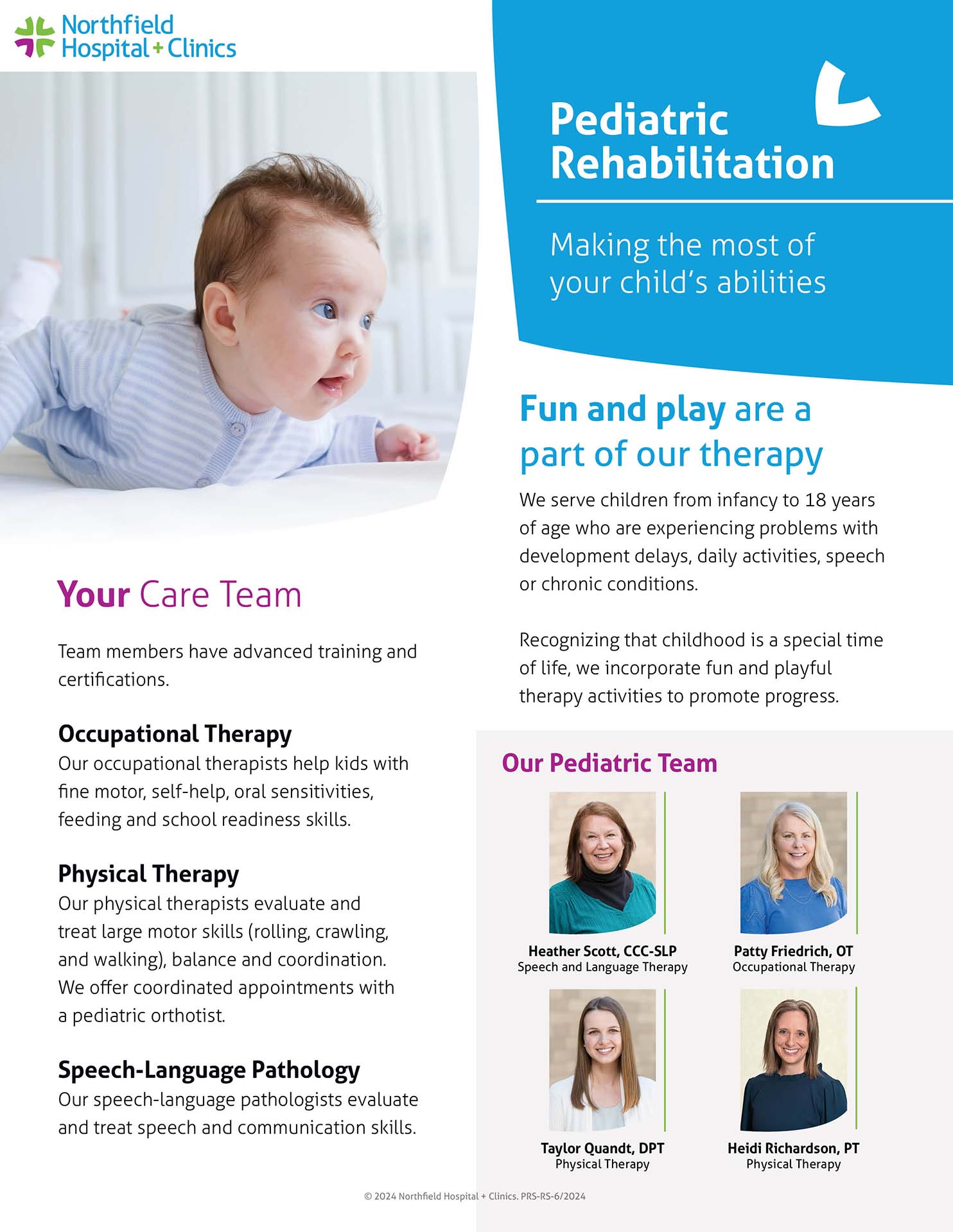 Peds Rehab Brochure Update 2024 Peds Rehab Brochure Update 2024